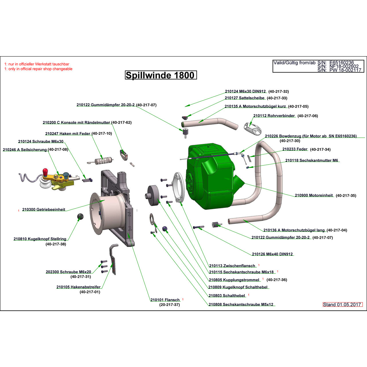 Spillwinde 1800